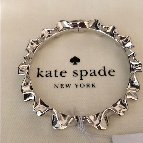 kate spade Jewelry - Super Cute Kate Spade Ruffle ♠️ Bangle 🌸